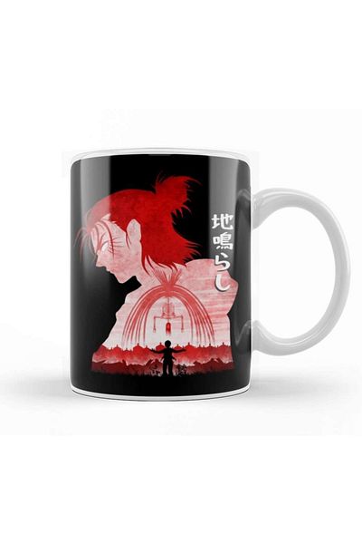 Baskı Dükkanı كوب من البورسلين Attack On Titan The Rumbling 01
