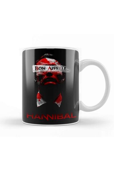 Baskı Dükkanı Nerd Bon Appetit - Hannibal Mug Glass Porcelain