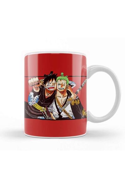 Baskı Dükkanı لوفي ون بيس زورو ولوفي 01 كوب بورسلين