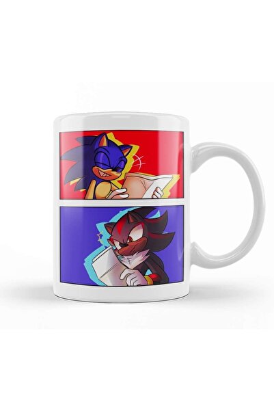 Baskı Dükkanı كوب سونيك ذا هيجدهوج بأحرف بورسلين