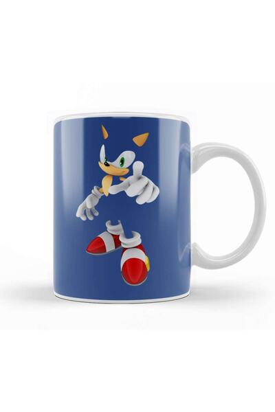 Baskı Dükkanı كوب بورسلين من سونيك ذا هيدجهوج هوج مع جاذبية