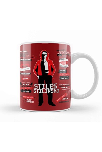 Baskı Dükkanı Stiles Stilinski Teen Wolf Quotes Kupa Bardak Porselen