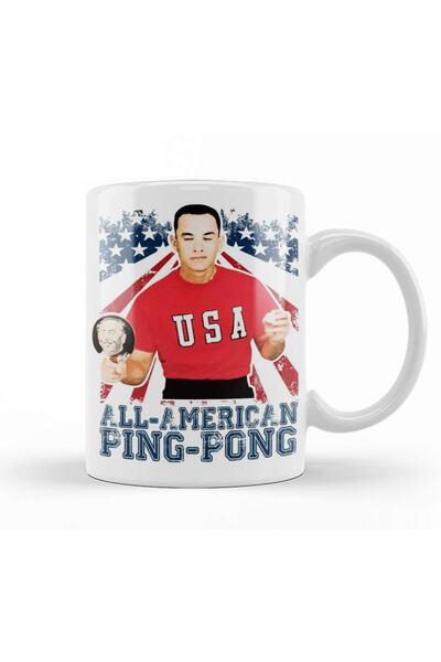 Baskı Dükkanı كوب فورست جامب أول أمريكان بينج بونج من البورسلين
