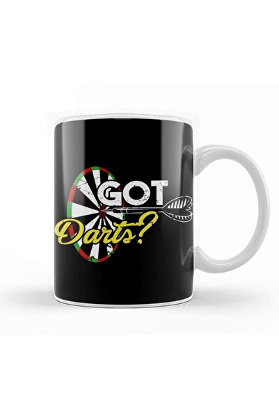 Baskı Dükkanı Darts Dartboard Bullseye Dartist Dart Board Team Throwing Mug C...