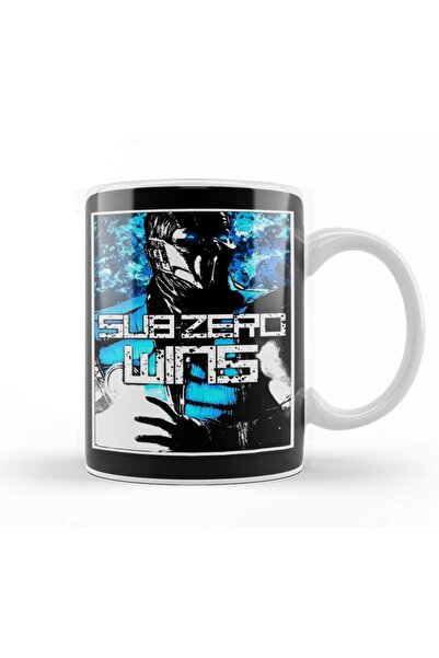 Baskı Dükkanı Sub Zero يفوز بكوب بورسلين زجاجي Flawless Victory Fatality