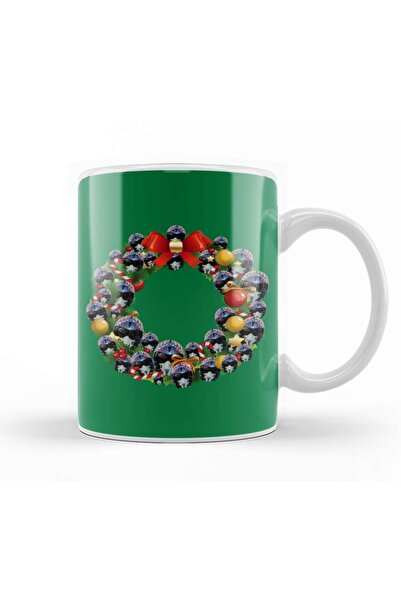 Baskı Dükkanı كوب مافريك توب غان متعدد الوجوه لإكليل عيد الميلاد من البورسلين