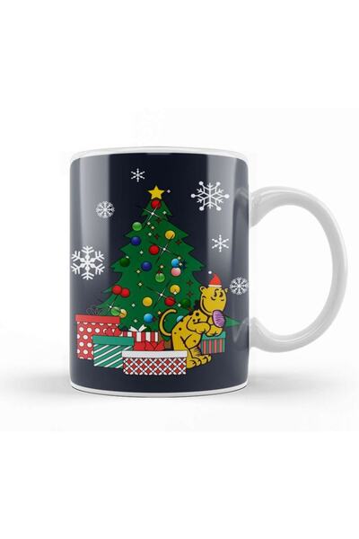 Baskı Dükkanı Eugene The Jeep Around The Christmas Tree Popeye Mug Cup Porcelain