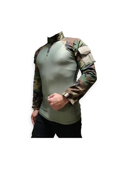 Ertekstekstil Woodland Camouflage Combat Military Operation T-shirt