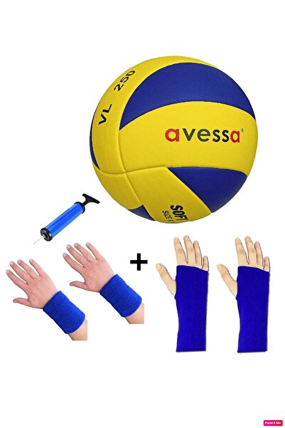 AVESSA Vl-250 Set Volleyball Ball Soft Gluing 3 Liners + Pump + Double Sleeve...