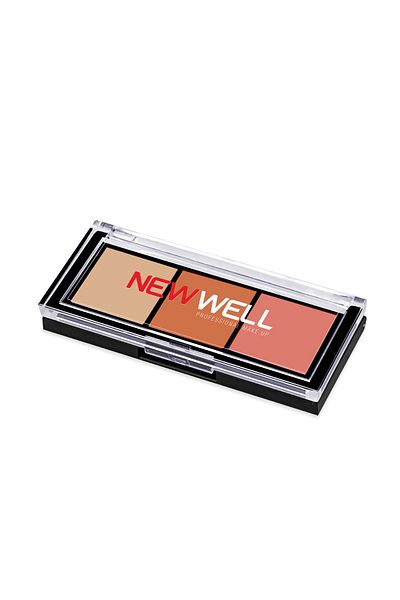 New Well Set of 3 Porcelain Make Up - Eyeshadow Palette No01