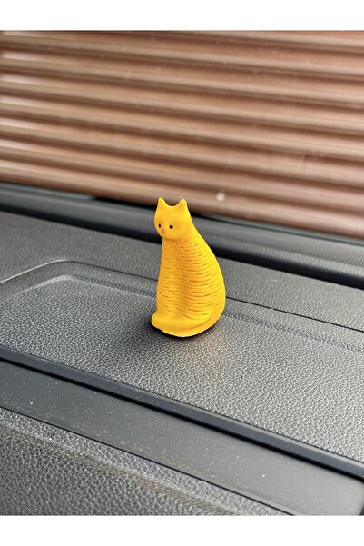 3dbaydesign ملحق صندوق القفازات الهزاز للقطط من نيو تريند (أصفر)