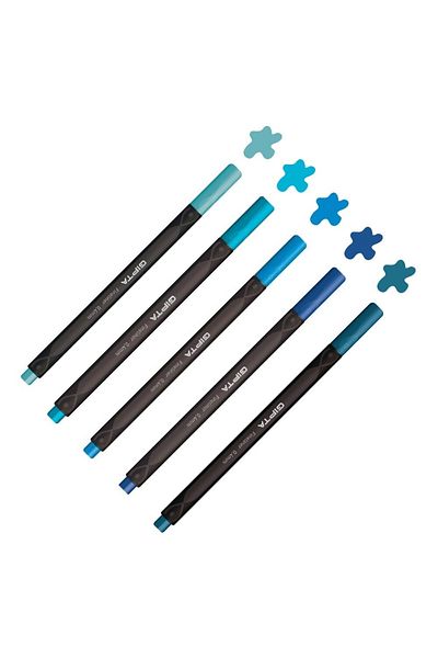 Gıpta Fineliner Blue Colors Set 0.4 Triangle