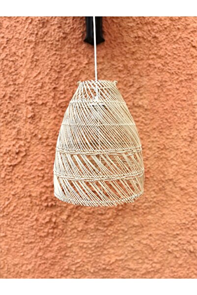 KaiHome Rattan/bambu Sarkıt Avize Bohem 40cm