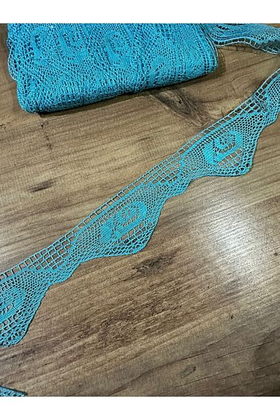 efem gipür Handcrafted Looking Shiny Kopanaki Lace Mint Green 1 Mt Price