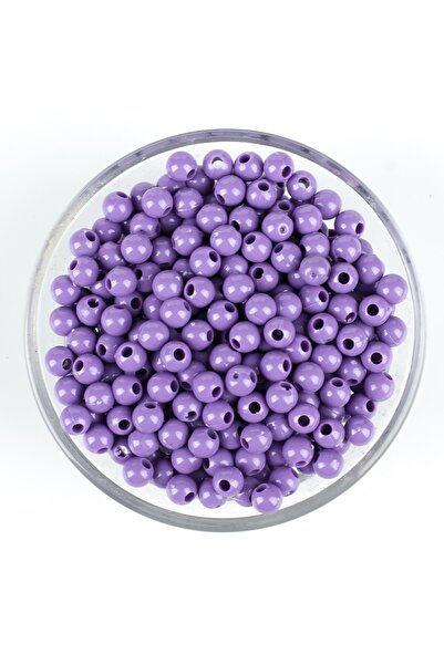 yfhobi 25 Gram - 6 Mm, Lila Renkli, Yuvarlak Takı Ve Süs Boncuğu, 1.kalite ( ...