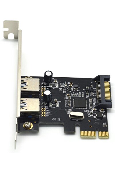 Alfais 4459 Pci-e Express Usb 3.0 Hub 2 Port Molex Sata Çoklayıcı Çoğaltıcı