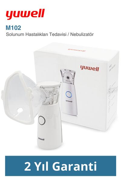 Yuwell Portatif Mesh Nebulizatör M102 Pilli + Usb Doğrudan Kullanım