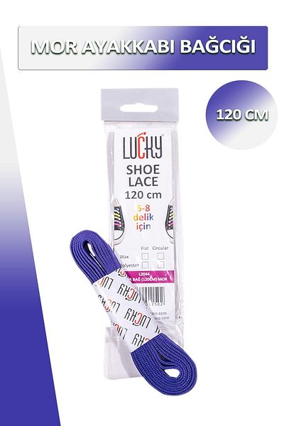 Dopar Lucky Purple Shoelace Flat Laces 120 Cm