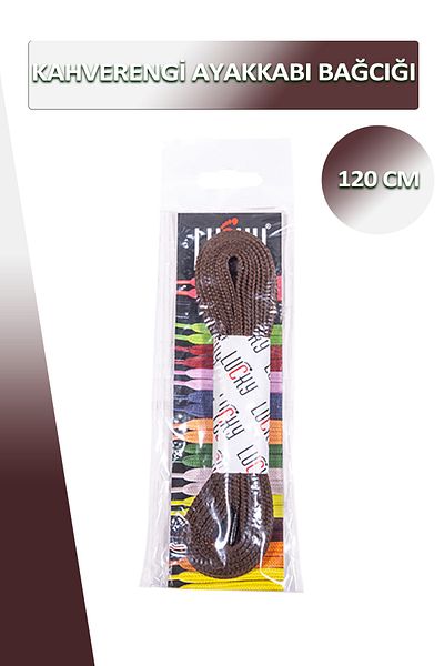 Dopar Lucky Brown Shoelace Flat Laces 120 Cm