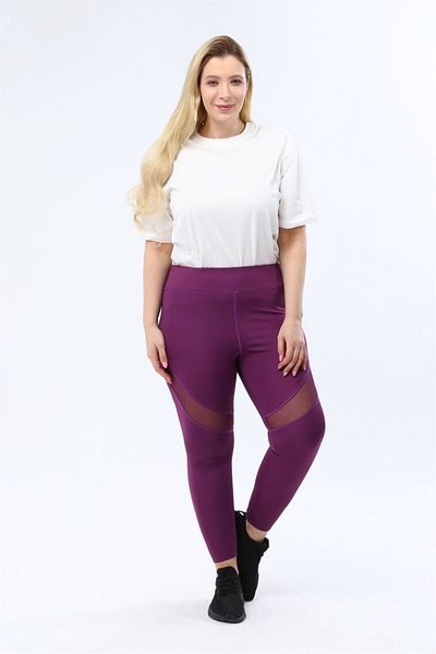 Miss Murem Purple Mesh Tights