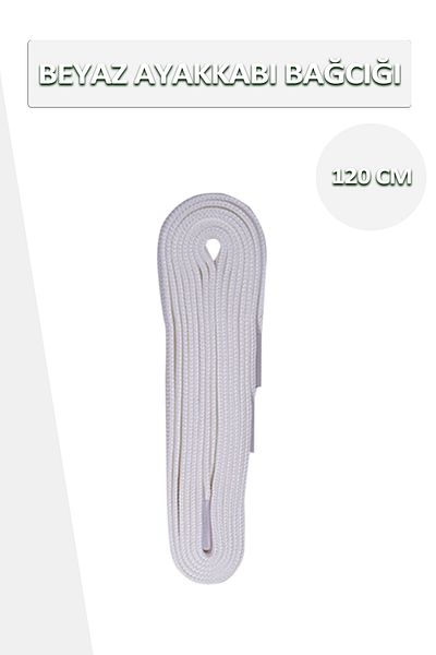Dopar Lucky White Shoelaces Flat Laces 120 Cm