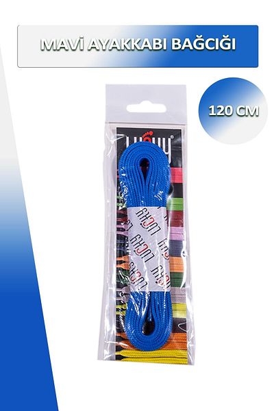 Dopar Lucky Blue Shoelace Flat Laces 120 Cm