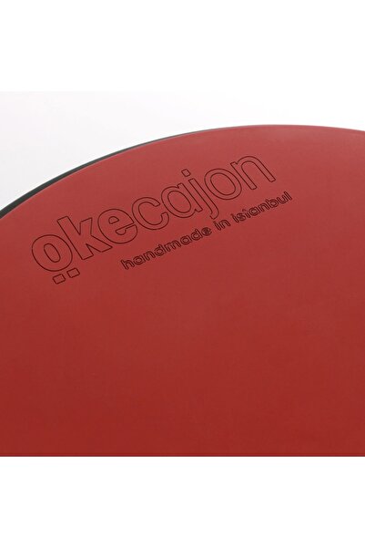 okecajon 12 İnç Practice Pad PR-12 Kırmızı Davul Çalışma Pedi Drum Pad Kauçuk Bateri Practice Pad Sessiz Çalışma