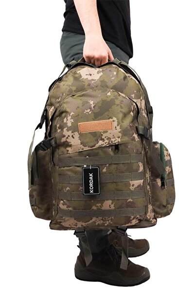 KORDAK Outdoor Large Tsk Camouflage 75 Lt Camping Vacation Backpack - Military Bag