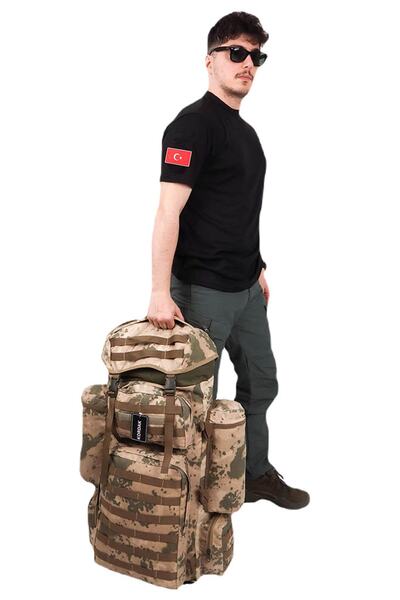 KORDAK Military 110 Lt αδιάβροχη υφασμάτινη τσάντα λειτουργίας - Desert Camouflage Mountaineer Soldier Bag