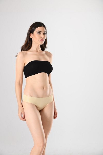 Miss Fit 12584 Chiloți fără cusături pentru femei, tăiați cu laser, fără sudură, sub burtă