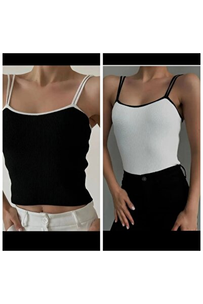 Lucax قطعتان قصيرتان باللونين الأبيض والأسود