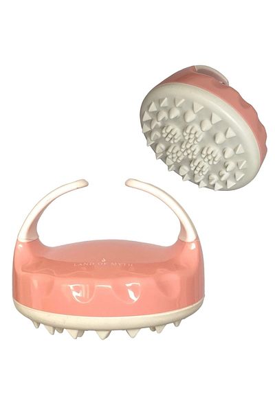 LAND OF MYTH Silicone Body Cellulite Massage Brush (pink-white)
