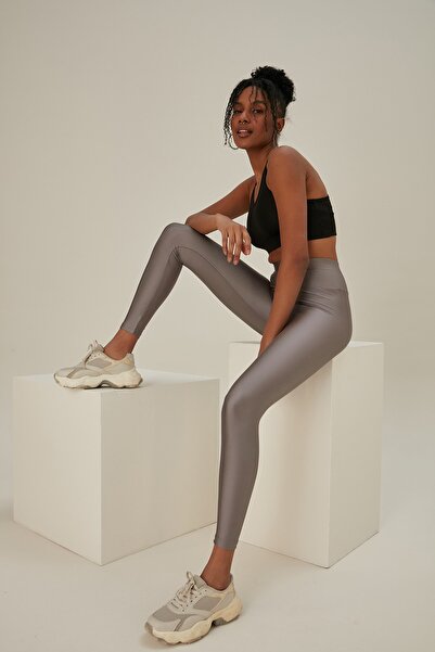 Thin Shop Parlak Yüksek Bel Toparlayıcı Orjinal Disco Tayt