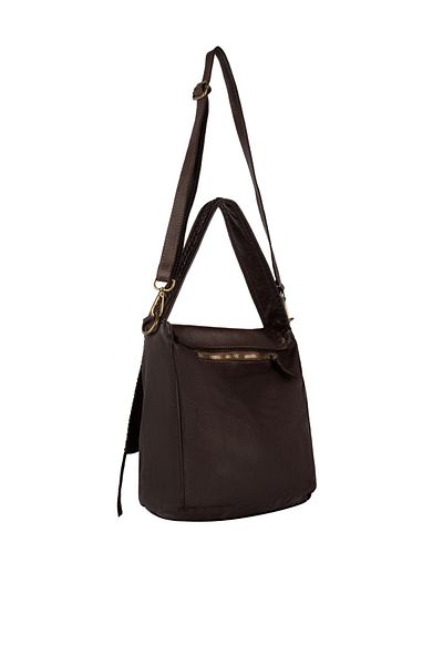 Dreimaster Vintage Schultertasche aus Leder