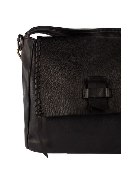 Dreimaster Vintage Schultertasche aus Leder