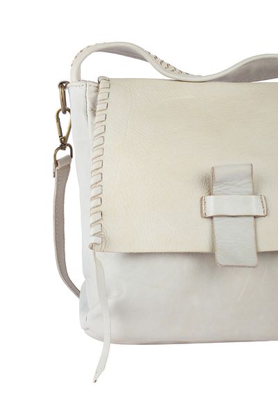 Dreimaster Vintage Schultertasche aus Leder