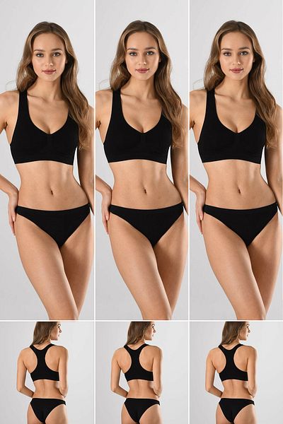 Miss Fit 1502 Γυναικείο παχύ λουρί πίσω Λεπτομερές πλεκτό αθλητικό μπουστάκι χωρίς ραφή