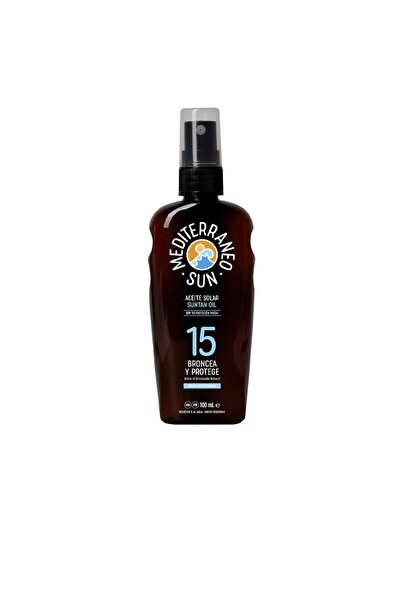 Mediterraneo Sun Αντηλιακό λάδι καρύδας Dark Bronzing Spf15 Mediterraneo Sun ...