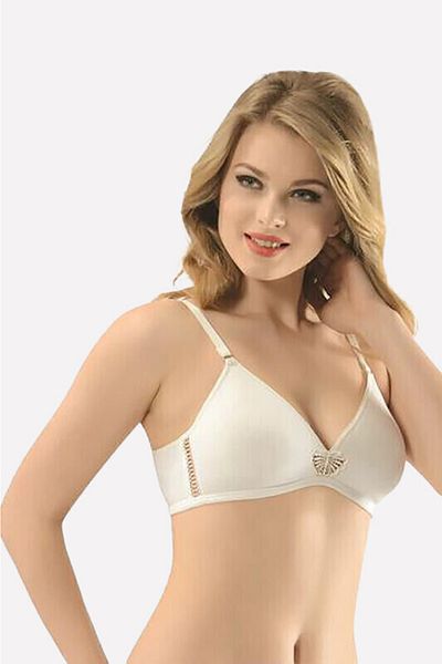 NBB Ecru Combed Cotton Bra