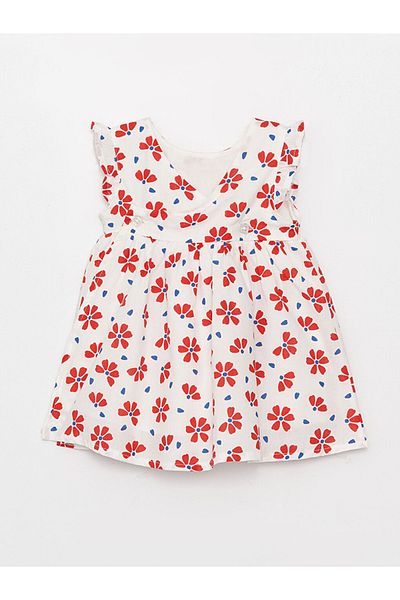 LC Waikiki Kanz Baby Girl Φόρεμα και κεφαλόδεσμο Σετ 2 τεμαχίων