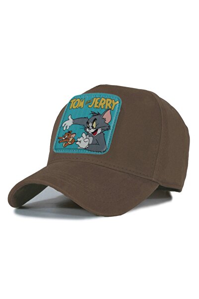 Trucker Tom Jerry Model Hat - Replaceable Leather Patch - Cotton - Unisex - Mink