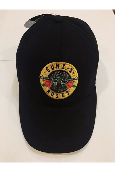 Orijin Tekstil Guns N Roses Logo Embroidered Unisex Black Hat