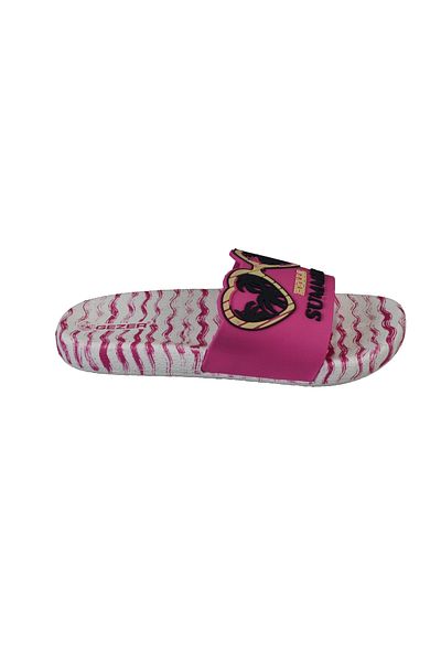 GEZER Women's Pink Hello Non-Slip Sole Beach Pool Garden Slippers
