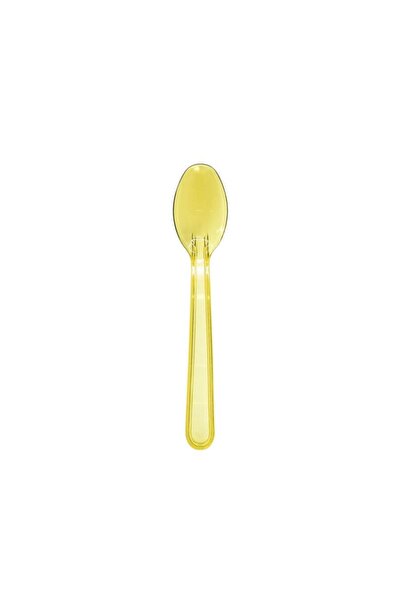 AMBALAJ PAZARI Tatlı-dondurma Kaşığı Sarı (transparan) 12,5cm - 50 Adet