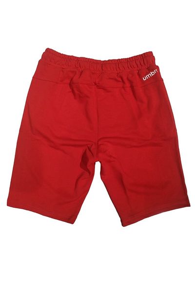 UMBRO Bold - Ανδρικό κόκκινο βαμβακερό σορτς - Te0105
