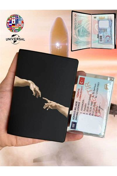 Cekuonline Goddess Art Patterned Smooth Surface Leather Passport Cover Case Suitable for All Country Passports