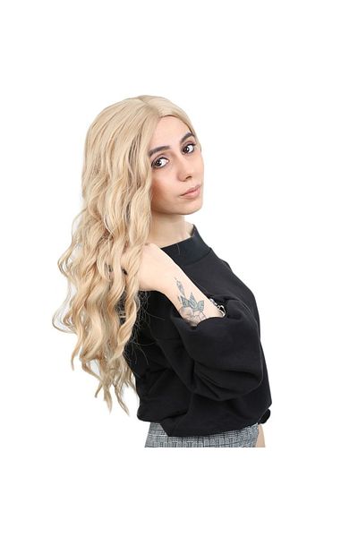 KONAK PERUK Long Fiber Synthetic Water Wave Wig - Honey Foam