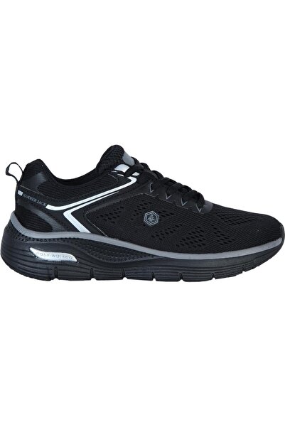 Hammer Jack 23380 Women's Black Thick Sole Memory Foam Daily Walking Sneaker ...