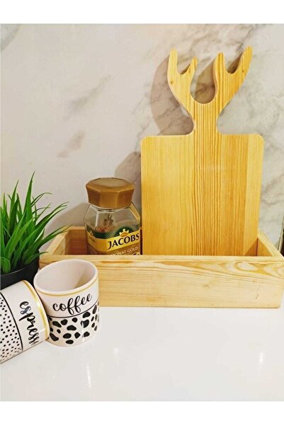 Esci Design Dekoratif Doğal Ahşap Çok Amaçlı Organizer, Düzenleyici, Kutu, Se...