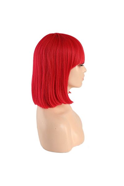 KONAK PERUK Red Real Blunt Wig